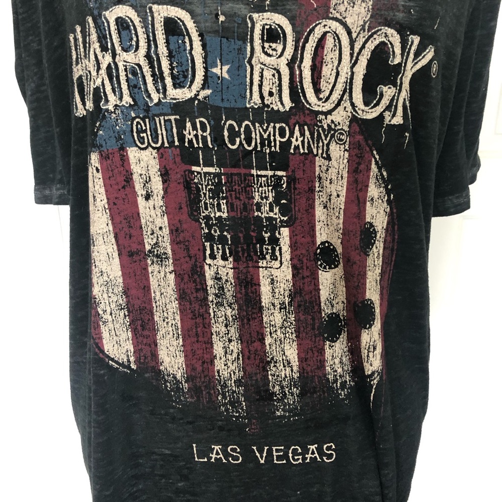 Like New Men’s Hard Rock Burn Out Tee Shirt Size XL